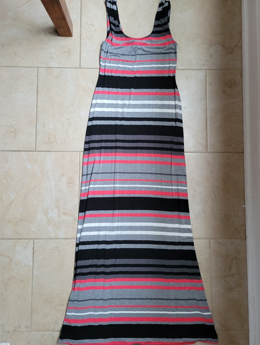 Merona Sleeveless Striped Maxi  Dress-XS